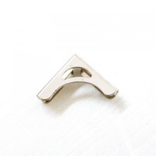 Метални ъгълчета - сребро -  14x10mm - 12бр.